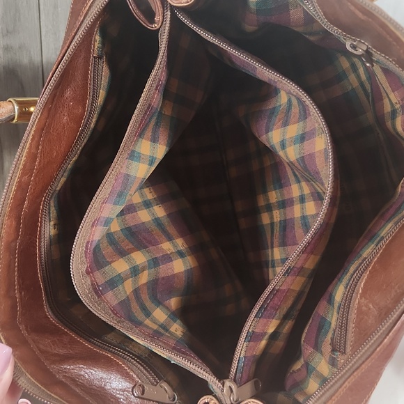 Marino Orlandi Brown Italian Leather Shoulder Bag - Picture 12 of 12